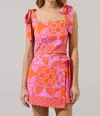 Sugarlips Haines Town Kori Cropped Top In Orange-magenta In Multi