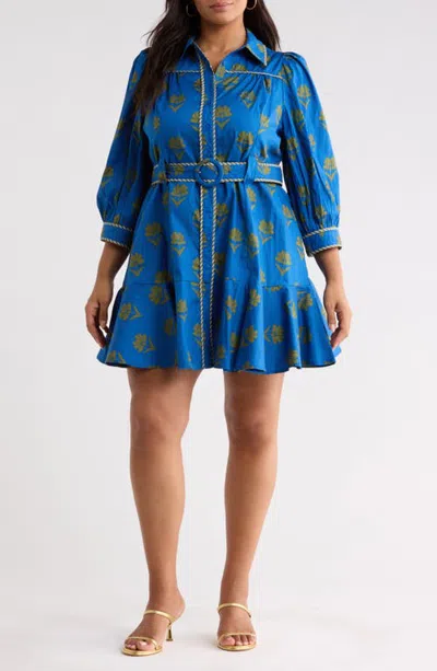 Sugarlips Harrah Cotton Dress In Blue