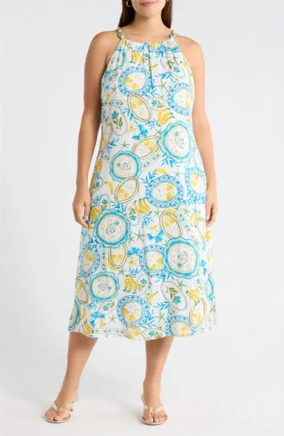 Sugarlips Harvest Island Brisia Midi Dress In Multi