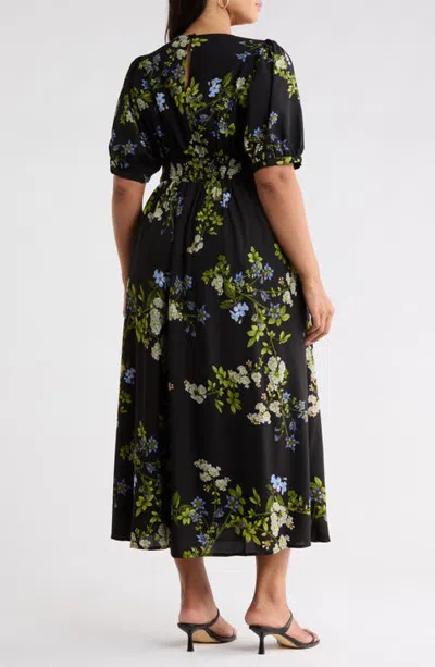 Sugarlips Iriela Smocked Maxi Dress In Black