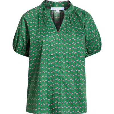 Sugarlips Isha Floral Print Top In Green