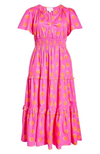 Sugarlips Jolene Print Tiered Maxi Dress In Multi