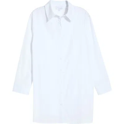 Sugarlips Kaira Poplin Button-up Shirt In White