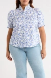 Sugarlips Kearny Floral Print Top In Multi