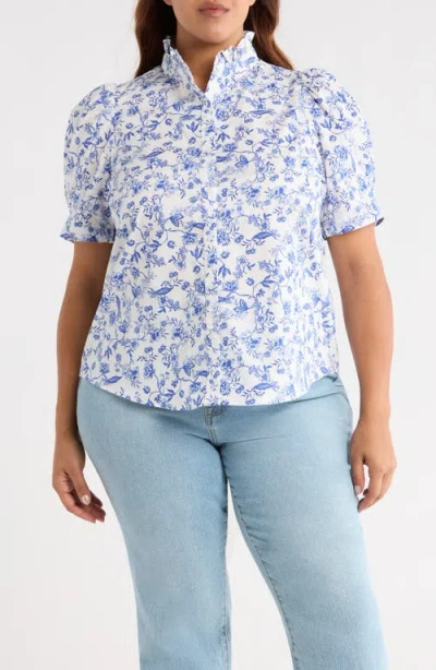 Sugarlips Kearny Floral Print Top In Multi