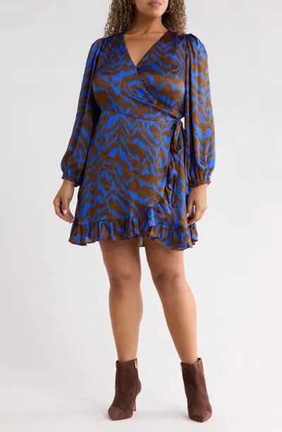 Sugarlips Krista Abstract Minidress In Orange