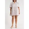 Sugarlips Lara Floral Dixie Tiered Cotton Dress In Neutral