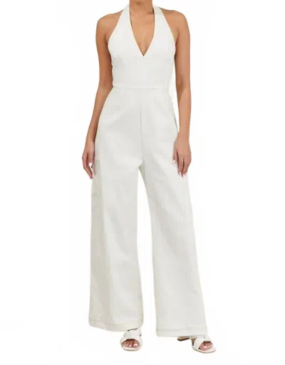 Sugarlips Life Haltering Jumpsuit In White