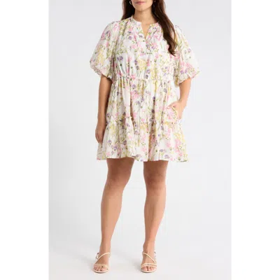 Sugarlips Lita Floral Noella Shift Minidress In Multi