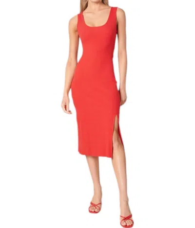 Sugarlips Little Midi Dress In Red