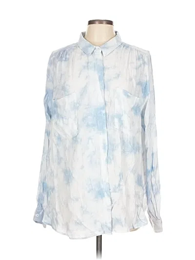 Pre-owned Sugarlips Long Sleeve Blouse In Blue