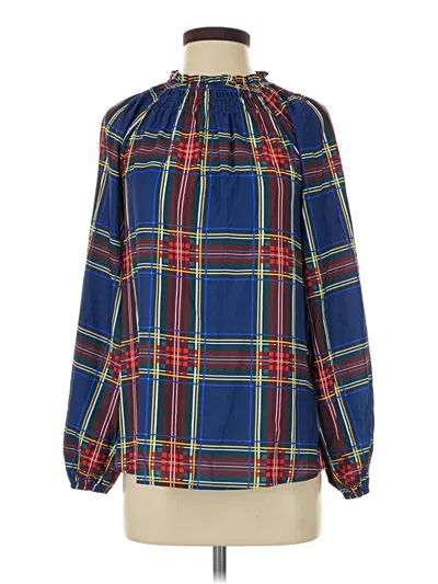 Pre-owned Sugarlips Long Sleeve Blouse In Blue