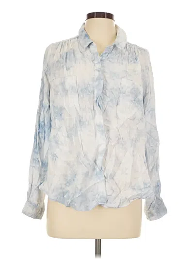Pre-owned Sugarlips Long Sleeve Blouse In Blue