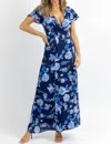 SUGARLIPS LUNAR WRAP MAXI DRESS IN BLUE