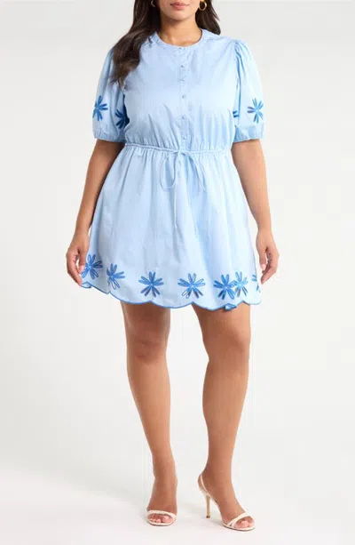 Sugarlips Luniar Embroidered Minidress In Multi