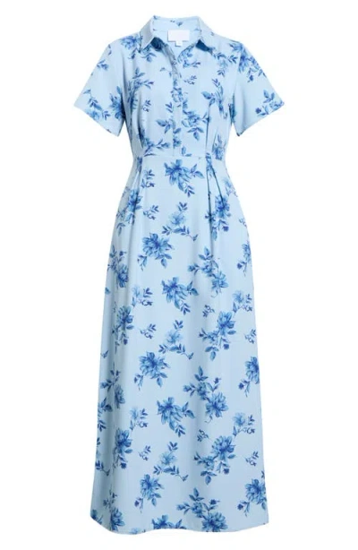 Sugarlips Marisy Collared Maxi Dress In Blue