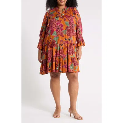 Sugarlips Marven Floral Shift Minidress In Multi