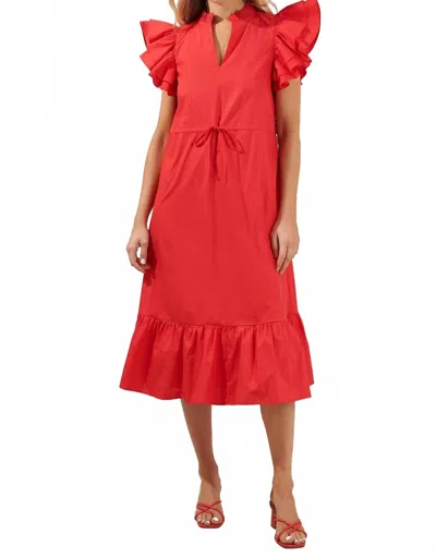 Sugarlips Miley Ruffle Midi In Red