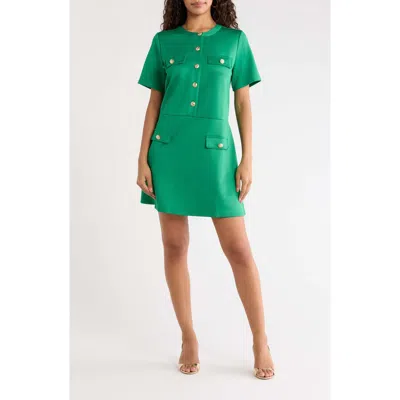 Sugarlips Miliana Knit Shift Dress In Green