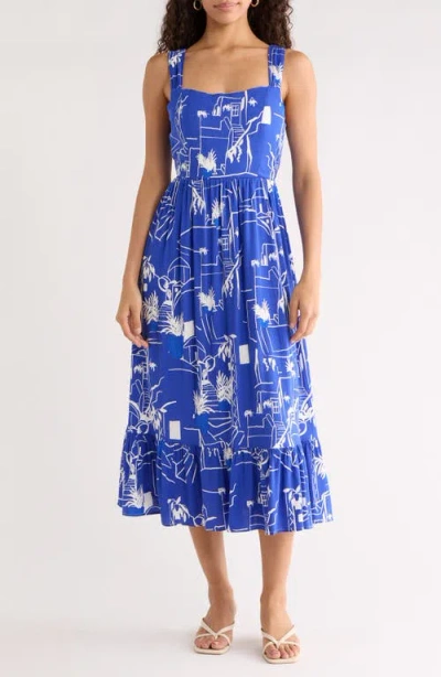 Sugarlips Mims Town Sunnyvale Maxi Dress In Blue