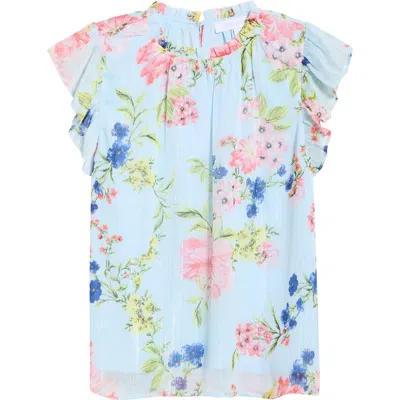 Sugarlips Missa Floral Veda Cap Sleeve Top In Multi