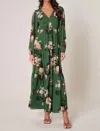 Sugarlips Monaco Maxi Dress In Olive-multi In Multi