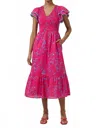 Sugarlips Monica Dress In Blue-pinks In Pink
