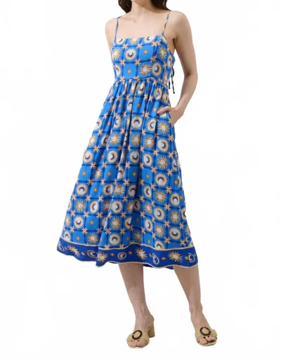 Sugarlips Moonshine Senia Midi Dress In Multi In Blue