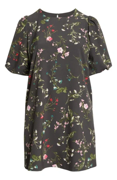 Sugarlips Morrigan Bubble Sleeve Shift Dress In Black