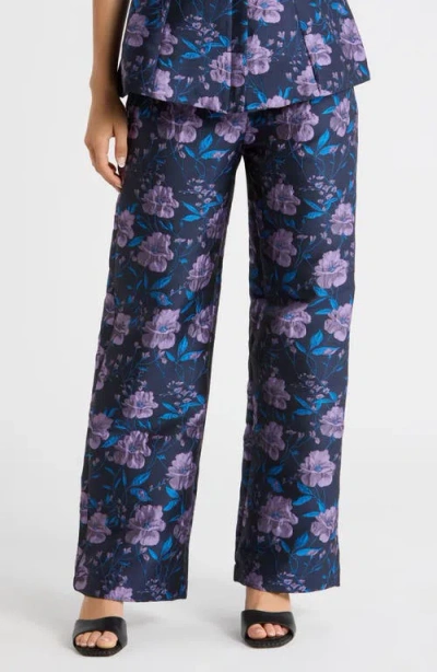 Sugarlips Nicole Jacquard Bern Wide Leg Pants In Multi