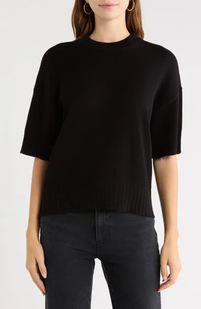Sugarlips Novah Drop Shoulder Sweater In Black
