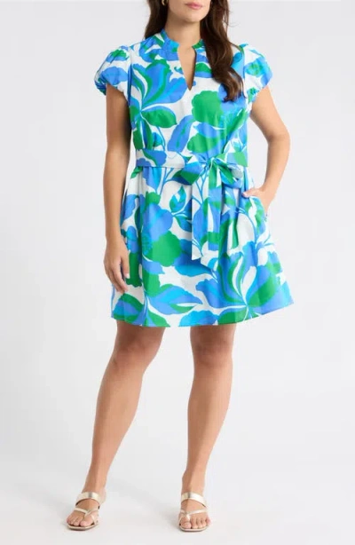 Sugarlips Pansie Floral Orela Shift Minidress In Multi