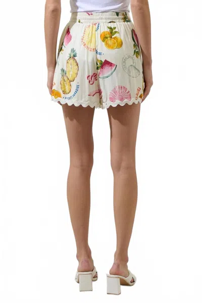 Sugarlips Paradise Drawstring Shorts In White