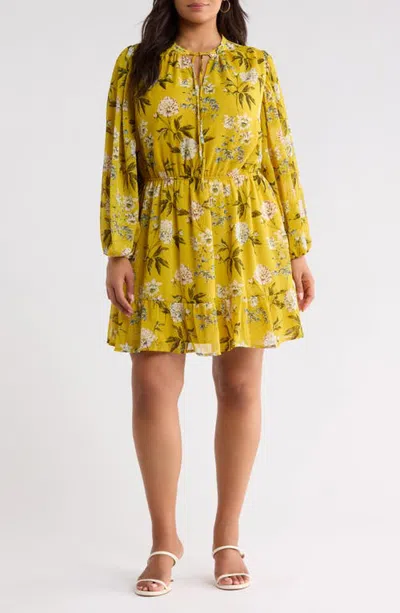 Sugarlips Paxton Balloon Sleeve Minidress In Black