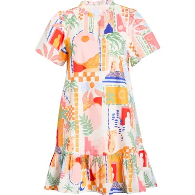 Sugarlips Petrolia Town Celeste Minidress In Multi