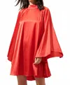 Sugarlips Priella Wing Sleeve Shift Mini Dress In Red In Red