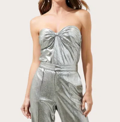 Sugarlips Primadonna Strapless Bustier In Silver