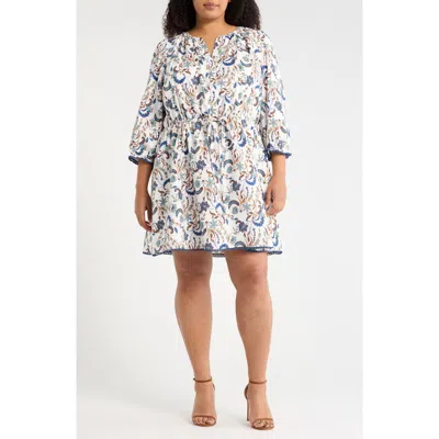 Sugarlips Ralston Floral Print Dress In White