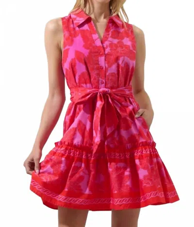 Sugarlips Rency Floral Zady Sleeveless Mini Dress In Pink