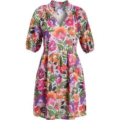 Sugarlips Rendal Floral Babydoll Dress In Multi