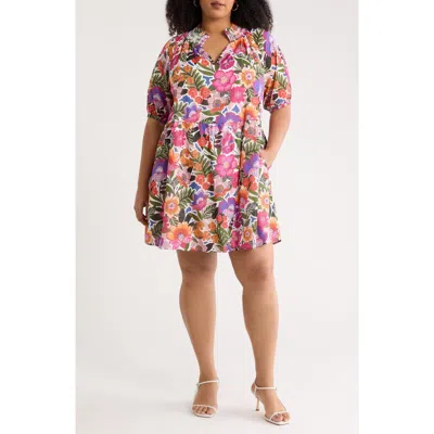 Sugarlips Rendal Floral Jesse Babydoll Dress In Multi