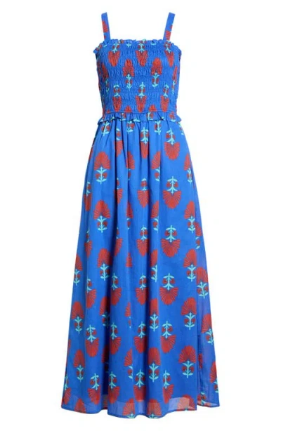 Sugarlips Riela Floral Cotton Sundress In Multi