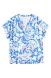 Sugarlips Ronan Print Top In Blue