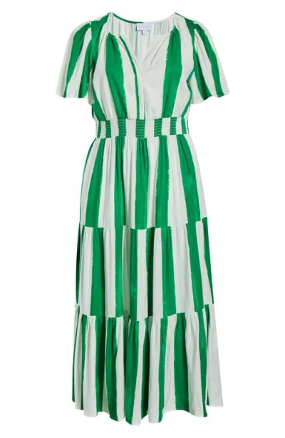 Sugarlips Rony Smocked Waist Maxi Dress In Green