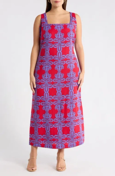Sugarlips Rory Troy Abstract Maxi Dress In Multi