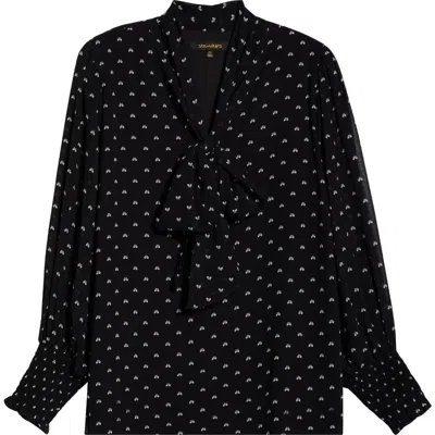 Sugarlips Rosaly Bow Print Top In Multi