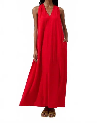 Sugarlips Rubi Halter Neck Maxi Dress In Red