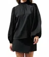 Sugarlips Satin Blouse In Black In Black