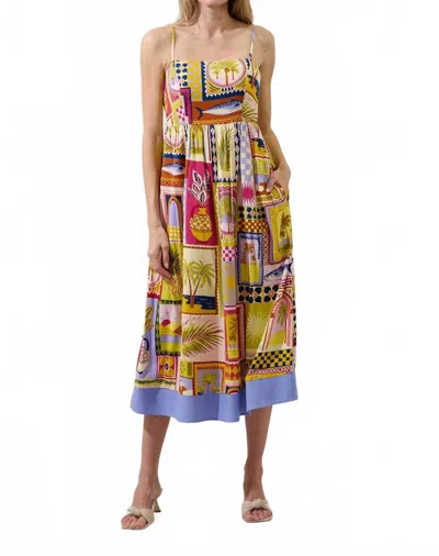 Sugarlips Senia Midi Dress In Multi