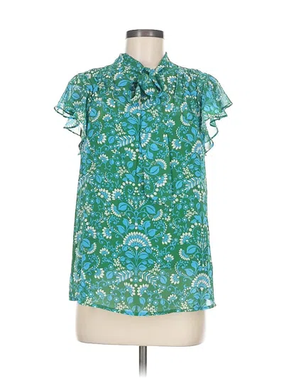 Pre-owned Sugarlips Short Sleeve Blouse In Blue